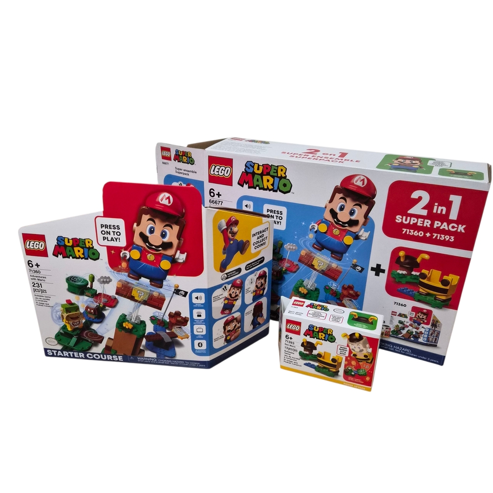 LEGO 66677 Super Mario 2 in 1 Super Pack Building Kit